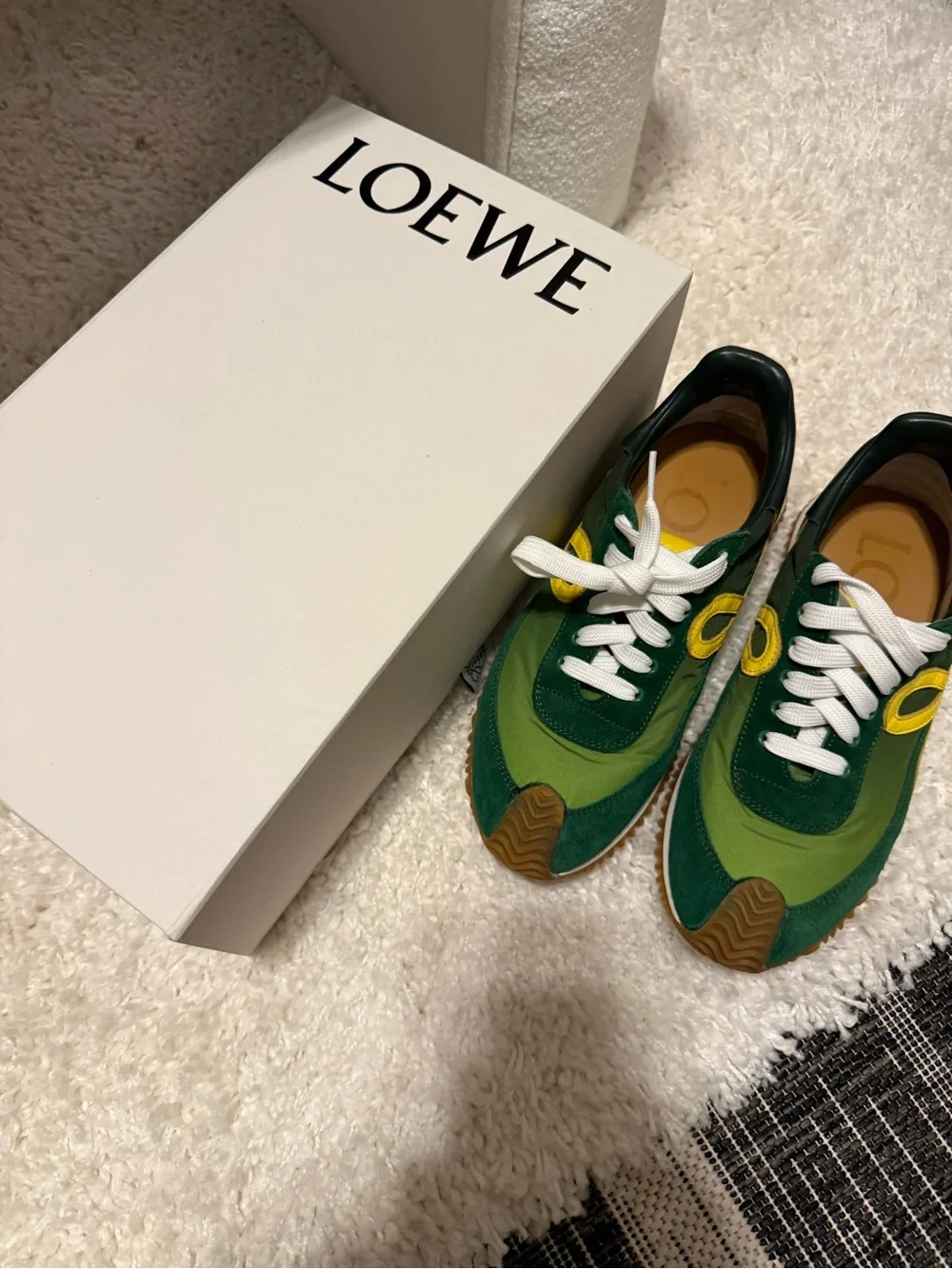 AUTHENTIC LOEWE FLOW SNEAKERS GRADIENT GREEN